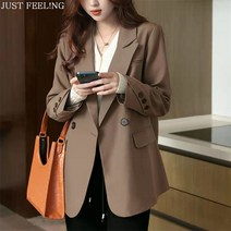 JUST FEEL!NG 대학생 세미정장 오피스 자켓 여성 캐쥬얼재킷 모던자켓 면접자켓