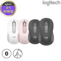 로지텍코리아 Signature M650 무선 블루투스 마우스(블랙 화이트 로즈 블랙L)