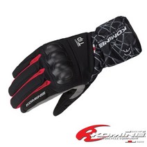코미네 오토바이 방한 장갑 바이크 겨울 방풍 프로텍터 롱 글러브 GK-827 CRUSH-BLACK-RED, C-BLACK-RED-2XL