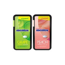 농심 멘토스 후르트민트 그레이프 21g 5개+ 피치 21g 5개, 10개