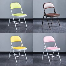 레트로 접이식의자 핑크 퍼플 컬러 체어 카페 야외용 간이 철재 매장 인테리어 의자 13color, 블랙