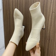 포레트 7cm 스틸레토 니트 삭스 부츠 2color 앵클부츠