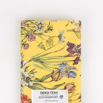 친환경 오코텍스인증 99.99%항균항염원단 E-DTP 면20수) MYS1546-Y 보태니컬가든패턴 옐로우