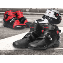 오토바이 숏부츠 레이싱 바이크 신발 남성 여성 보호, 44,白色