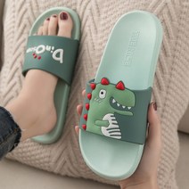 wa365 Dino 캐릭터 슬리퍼 실내화 학생 여성 사무실 쿠션 슬리퍼 [오후4시 주문건까지 발송]