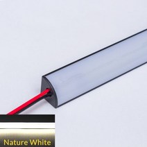 0 5m AC220V V-타입 LED 블랙 튜브 바 램프 알루미늄 프로파일 SMD2835 벽 코너 채널 밀키 커버 캐비닛 선형 스트립 조명, 08-Milky Cover 4000K, 06-8pcs