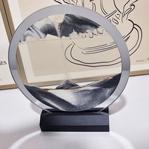 우주 모래 액자 모래멍 실버 거울 프레임, E 블랙 골드