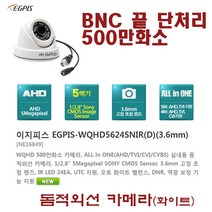 500만화소 16채널녹화기(이지피스 WQHDVR-5116H_265+6TB HDD 6테라하드장착)외 추가상품, EGPIS-WQHD5624SNIR(3.6mm)