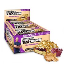 Fit Crunch Whey Protein Baked Bar Peanut Butter & Jelly 핏 크런치 프로틴 바 피넛 버터 앤 젤리 46g(1.62oz) 9개입