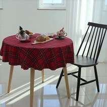 디케이홈 데코 원탁 테이블 보 순면 테이블 커버, 2인용(120x120), 멜란지 워싱 그레이