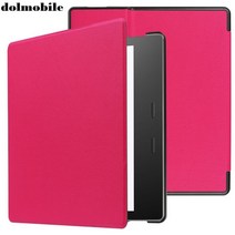 Dolmobile 플립 북 커버 pu 가죽 케이스 amazon kindle oasis 2 2017 태블릿 + 스타일러스 펜용 스탠드 포함, 진한 파랑