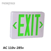 피난안내도 피난유도선 객석유도등 비상구 기호 led 빛 ac220v 녹색 화재 출구, 초록, 3w 110v-220v