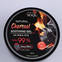 쏘큐 딥씨워터 모이스춰 숯 99%수딩젤 진정효과 보습, 1개, 300ml
