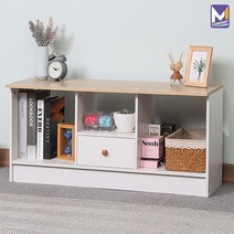 MCOMPANY 정리함 장식장 거실 TV 거실장 가구 인테리어 서랍장 정리대 수납장 진열장 티비 다이 원목 화이트 선반 엔틱 화장대 높은 서랍 정리 수납형 테이블 [모니카 서랍장], 사이드 거실장(높이40cm)