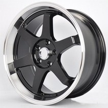 타이어휠 오토매틱 인솔 TE37 튜닝 플레이트 휠베이스, 17X7.5J, 블랙펄클래식