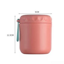 스테인레스 스틸 소재 음식 보온 용기 430ml 학교 어린이용, Pink_CHINA