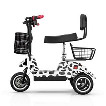 미니전기차 출퇴근스쿠터 일상 세발오토바이 바이크, 36V 핑크 튜브리스 타이어 더블 시트