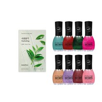 네일컬러 구매시 이니스프리 스퀴즈 에너지 마스크 수분윤기 22ml 10장, 이니스프리 에너지 마스크 수분윤기 10장