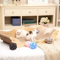야오미 고양이 우드 빅 엔젤소파 스크래쳐 하우스형