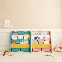 베네베네 빅 와이드 트랜스폼 정리대 유아아기 전면책장, 핑크