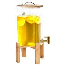 음료 디스펜서 워터저그 유리 카페테리아 뷔페 주스