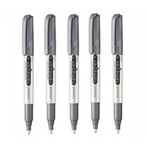 모나미 굵은글씨용 네임펜 MEDIUM 1DZ, 은색, 5개입