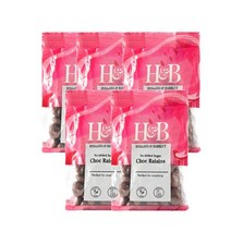 홀랜드앤바랫 노 애디드 슈가 초콜릿 건포도 125g Holland & Barrett No Added Sugar Choccy Raisins, 5팩