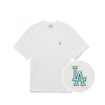 MLB 베이직 스몰로고 반팔 티셔츠 LA (White) (KM147627)