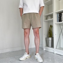 남자 여름 아이스 스판 밴딩 반바지