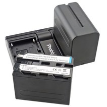 2Pcs NP-F970 NP F960 F970 배터리 + 소니호환 DCR-VX2100 LEDR-AX2000 FX1 FX7 FX1000 HVR-LED1000U V1U, 한개옵션0