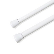 레일앤폴 22mm 다용도 커튼 압축봉, 화이트