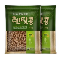 현대농산 수입 갈색 렌틸콩 4kg (2kgx2봉) 렌즈콩, 1개