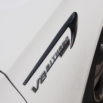 벤츠 바이터보 엠블럼 AMG 4매틱 휀다 몰딩 레터링 스티커 용품, 02. 휀다몰딩 (레드:2PCS)