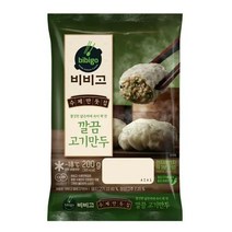 CJ더마켓 만두 냉동 식품 간편 탑티어 비비고 깔끔고기만두 김치 고기 야채 군만두 200G, 14개