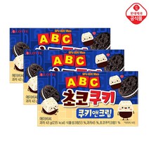 롯데 ABC 초코쿠키 쿠키앤크림 43g, 12개