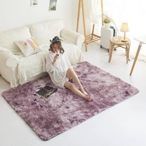 가팡 미끄럼방지 극세사 러그 카페트 퍼플 150*200CM