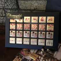 초코셀디 발렌타인데이&화이트데이&기념일&생일 초콜릿, 1세트, 플라워24-4+이미지2컷