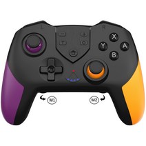 Switch 컨트롤러 [매크로 기능] 스위치 컨트롤러 프로그래밍 Bluetooth 접속 프로콘 닌텐도 Nintendo switch 스위치의 모든 시스템에 대응 PC 대응 슬립 복귀 4중 HD 진동 자이로 센서 TURBO 연사 인체공학 550mAh 20H