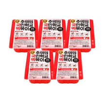 없음 추억의 국민학교 떡볶이(오리지널) 600gx5개, 600g, 5개