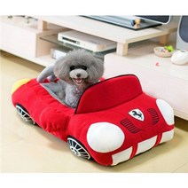 멋진 스포츠카 모양의 애완 동물 강아지 침대 집 chihuahua yorkie small dog cat house 방수 따뜻한 부드러운 강아지 소파 개집, 70x50x20cm, 레드 페라리