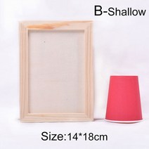 액자 포스터 그림 액자 포스터 그림 diy 빈 나무 사진 홀더 diy 점토 홈 나무 공예 파티 선물 바탕 화면 장식, b