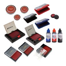 화신 원형 원터치 미닫이 인주 스탬프 잉크 패드 도장, H.화신 원터치 인주 100