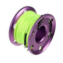 스노쿨링 스킨스쿠버핑거 릴 전문 안전 로프 50m 동굴 스쿠버 다이빙 기술 스풀 수영 액세서리 용품 장비, 02 Purple