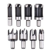 목심비트 드릴 임팩 비트 23pcs hss 세트 목공 모따기 링 도구 나무 플러그 커터, c 스타일