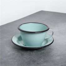 도자기 내열 사기 주전자 티포트 빈티지 에나멜 세트 커피 차 물 컵 주방 차 에나멜 정장 냉수 차, 1 컵 트레이 세트