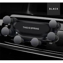 자동차 전화 홀더 유니버설 중력 에어 벤트 마운트 클립 지원 iphone 11 max pro xs max suporte celular carro 스마트 폰, 검은색