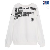 NBA NBA 엔비에이 빠른출고 남여 공용 GSW WARRIORS 2-WAY 오버핏 맨투맨 N201TS114P부천