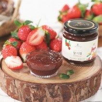 [아빠랑]곡물당으로 만든 딸기잼 220g, 단품
