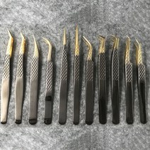 CMCOSMETIC 카닐리언 속눈썹 펌 연장 핀셋 쪽집게, 15-1