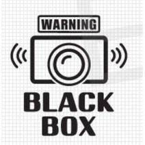블랙박스 녹화중 스티커 CCTV 데칼 차량 더뉴K3 더넥스트스파크 포터 KA4카니발 그렌져XG 말리부 문구 마티즈 SM3 쏘렌토 NF소나타 GV70 티구안 BMW, 블랙, D타입